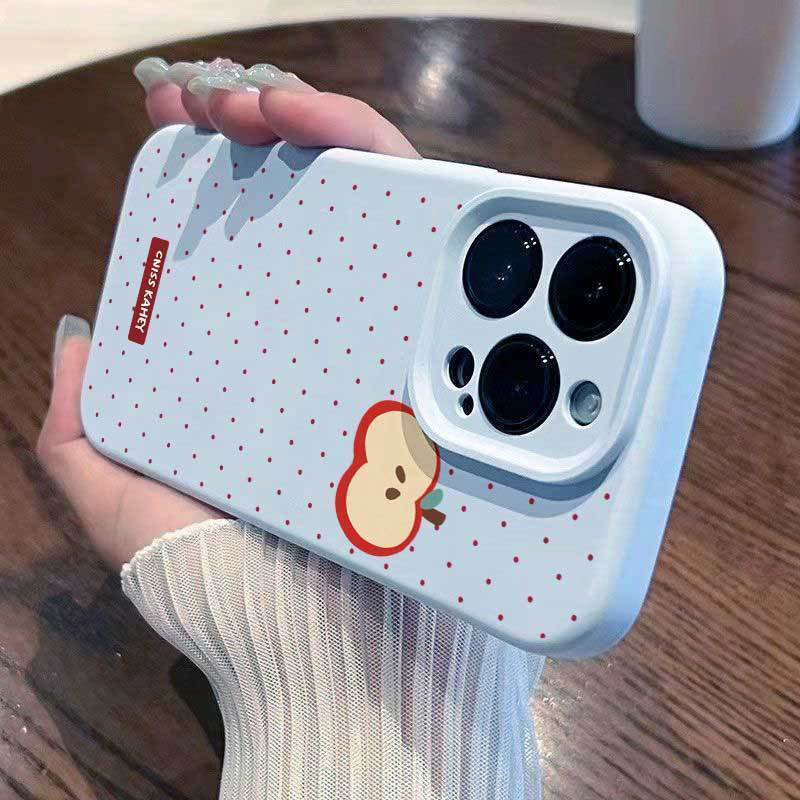 Ốp lưng hạt đào, phù hợp iPhone 17/16/15 ProMax, chống sốc, kiểu mới 13/12/11