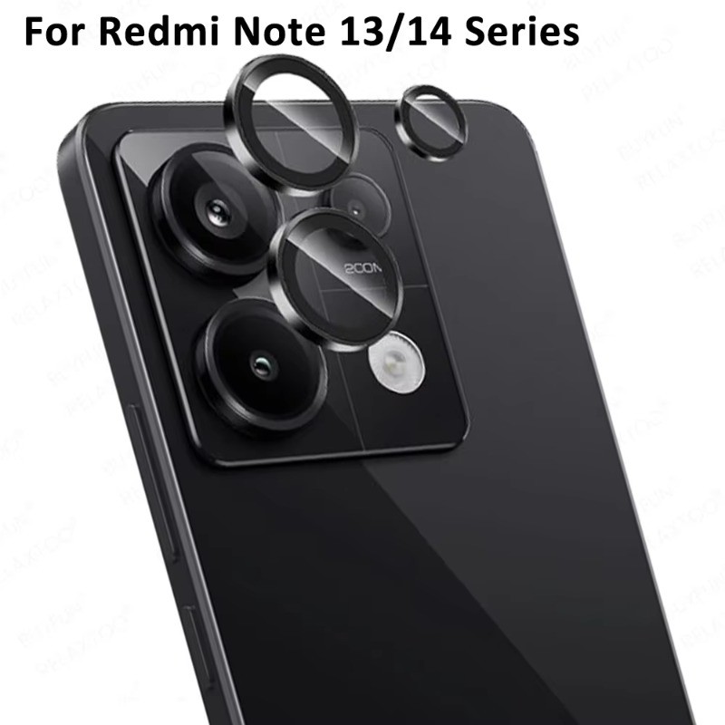Dành Cho Redmi Note 14 14Pro Note14 Note14Pro Điện Thoại Camera Bảo Vệ Ống Kính Vòng Dành Cho Redmi Note 14 Pro 5G 4G Ấn Độ Hợp Kim Nhôm Bảo Vệ Kính Cường Lực Ống Kính Phim