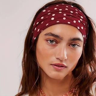 [KTP] Băng đô co giãn chấm gió Boho Retro-Phụ kiện tóc thể thao Yoga