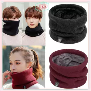 JRP Khăn Dệt Kim Mùa Đông Ấm Ngáy Khăn Chắc Chắn Thiên Len Lông Ne Ấm Hơn Unisex Nam Ne Khăn Vòng Nữ Chui Đầu Khăn JRP