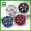 SWEET Sáng Bóng Rỗng Hoa Kim Cương Giả Nút 15mm 21mm 25mm 3 Chiếc Quần Áo Phụ Kiện Bộ Cho DIY Dự Án Thời Trang n