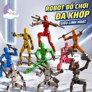 Nhân Vật Hành Động Robot Đồ Chơi Khớp Linh Hoạt Có Thể Tạo Ra Nhựa Trẻ Em Búp Bê Để Bàn Trang Trí Sưu Tập