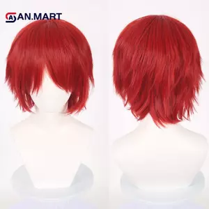AN.MART Đa Năng Tổng Hợp Nhiều Màu Sắc Ngắn Tự Nhiên Cosplay Tóc Giả Nam Tóc Kiểu Tóc Nối Tóc VN