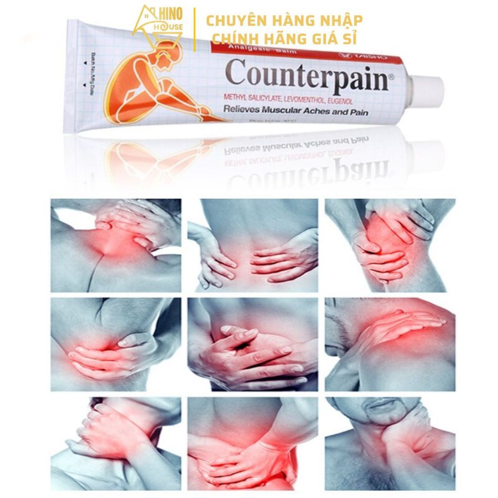 Dầu Nóng Xoa Bóp Counterpain 120g Thái Lan Giúp Giảm Đau Nhức Mõi, Vị Trí Cục Bộ - Hinohouse