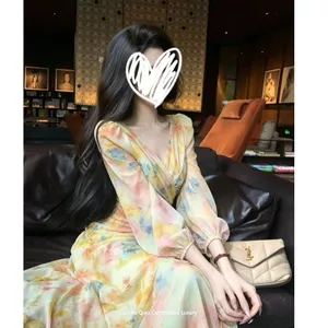 2026 Đèn lồng tay áo màu nước Smudge Tranh sơn dầu