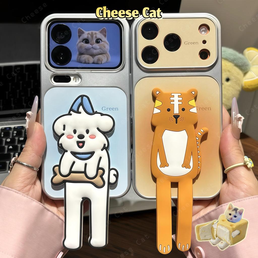 Chân Dài Chó Hổ Điện Thoại Da Ốp Lưng Điện Thoại iPhone 17 Pro Max 16 15 14 11 12 13 Pro Max Xs Max XR