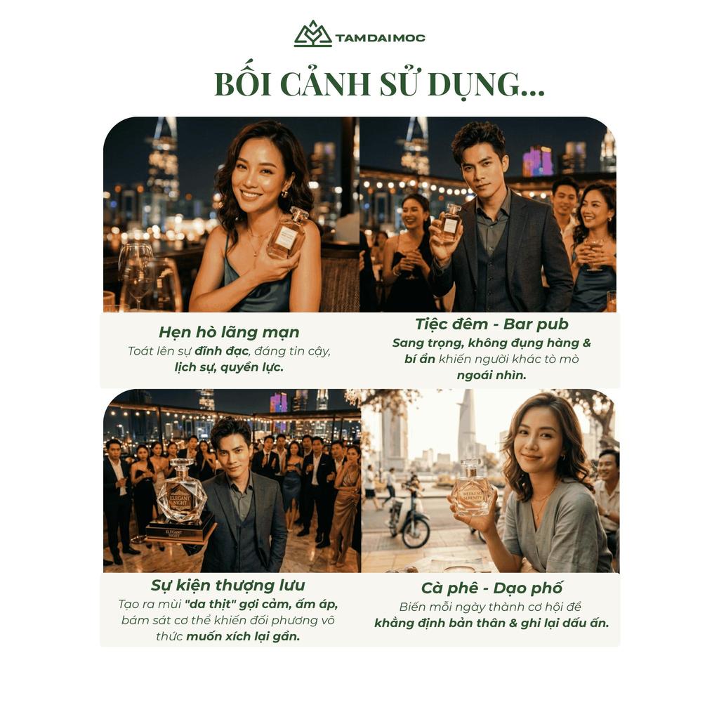 Nước Hoa Unisex Tonka Extrait 75 Hương Ngọt Ấm 30ml | TAM ĐẠI MỘC