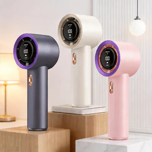 Mùa hè Di Động Làm Mát Màn Hình Kỹ Thuật Số Thông Minh Cầm Tay Tốc Độ Cao Bạo Lực Turbo Quạt Điều Chỉnh Tốc Độ Vô Cấp Quạt Sạc USB XM6X