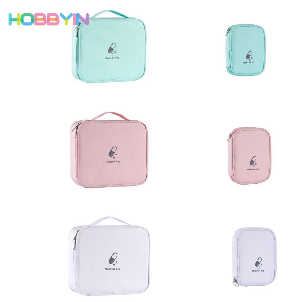 HOBBYIN Túi Bảo Quản Thuốc Hộp Bảo Quản Du Lịch Cắm Trại Đa Năng Thuốc Ngực Vải Bảo Quản Nhà Túi Y Tế