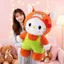 Động Vật Điên Chuyển Đổi hellokitty Gối Búp Bê Thỏ Cáo Đồ Chơi Sang Trọng Quà Tặng Cho Bé Gái 260604