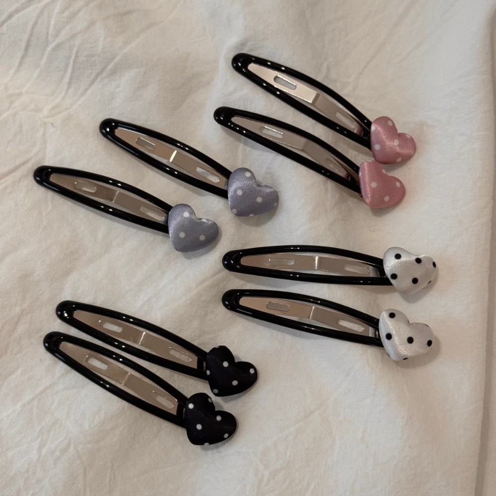 Hululu / Gentle Chấm Bi Tình Yêu Thời Trang Cao Cấp Dây Buộc Tóc Không Làm Tổn Thương Tóc Đuôi Ngựa Phụ Kiện Tóc