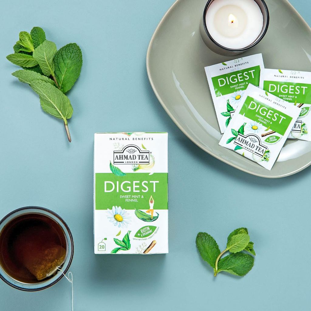 Trà Thảo Mộc AHMAD Organic Túi Lọc Có Bao Thiếc - Hộp 30g (20 Túi Lọc)