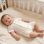 Bộ áo liền quần cotton nguyên chất ngắn tay màu trơn cho bé / Bộ đồ cotton nguyên chất mỏng mùa hè / Quần áo gia đình thoáng khí cho bé