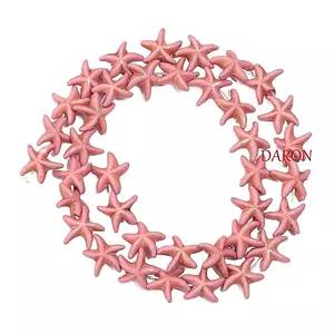 DARON Starfish Ngọc Hạt, Bột Đá Chống Thấm Nước Biển Rời Miếng Đệm Đá Hạt, Thủ Công Hàng Ngày 3D Biển Series DIY Vòng Chân Phụ Kiện Nữ