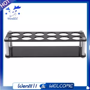 Giá đỡ cốc acrylic 12 lỗ, Giá đỡ kính bắn, Dụng cụ tổ chức kính bắn, Giá đỡ ly rượu bia Giá đỡ ly rượu acrylic