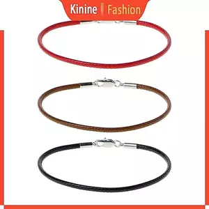 KIN Nhiều Màu Tôm Hùm Khóa Vòng Tay Dây Da Bện Vòng Tay Cho Bạn Bè