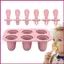 Nhỏ Ice Pop Khuôn 6 Lưới Trẻ Em Pop Maker Khuôn Tủ Đông Khay Có Thể Tái Sử Dụng Dễ Dàng Phát Hành Tủ Đông Xử Lý Khay Cho shopidaevn