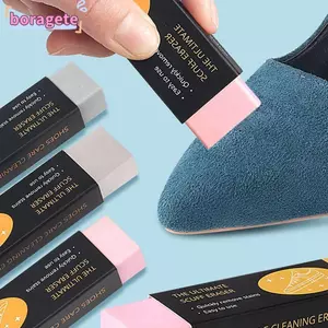 Tẩy rửa làm sạch BORAGETE, Khử nhiễm Lau giày cao su, Làm sạch khô Không giặt Giày đa chức năng Chăm sóc da lộn