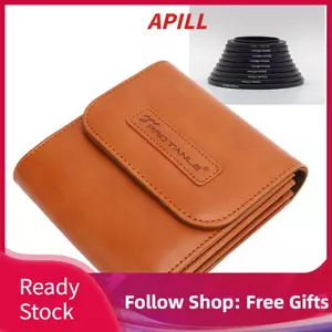 apill Hộp đựng bộ lọc ống kính Gugxiom 5 Túi da đựng máy ảnh có móc & đóng từ tính Giữ bộ lọc lên đến 100mm