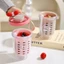 Cốc trái cây di động hai lớp ST2 có bộ lọc & tay cầm Hộp đựng Salad hoạt hình để cắm trại ngoài trời TS2