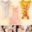 Lược Massage kinh tuyến cơ thể năm cánh bằng nhựa ZK để tuần hoàn máu & chống tĩnh điện VN