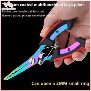 THÊM 1 Kìm Câu Cá Đa Năng Chống Trơn Trượt Dây Câu Thép Không Gỉ Cắt Buộc Móc Kìm Di Động Chia Vòng Mở BSS