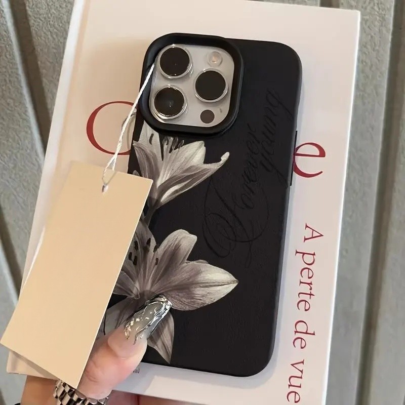 Thanh Lịch Vintage Lily Hoa Dành Cho OPPO A57 A77S A58 A78 A79 A77 A38 A18 A17 A16 A15 A76 A96 A52 A92 A93 A53 A98 A3S A5S A5 A9 2020 Ốp Điện Thoại Di Động Hoa Văn Lchee Thời Trang