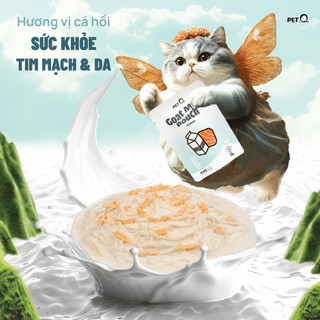 Pate PetQ - Pate Sữa Dê Cao Cấp Cho Mèo PetQ 70g - 50% Thịt 50% Sữa Dê Dinh Dưỡng Thơm Ngon