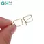 GHX 5 Chiếc Kính Mắt Thu Nhỏ Kim Loại Khung Tròn Kính Mắt Không Ống Kính Đồ Chơi Retro Búp Bê Kính DIY Búp Bê Mặc Phụ Kiện Kính Mắt VN