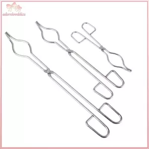 THÊM Chuyên Nghiệp Cấp Thép Không Gỉ Crucible Tông Graphite Nóng Chảy Kìm Giá Đỡ Mạ Chrome Cốc Kẹp BSS