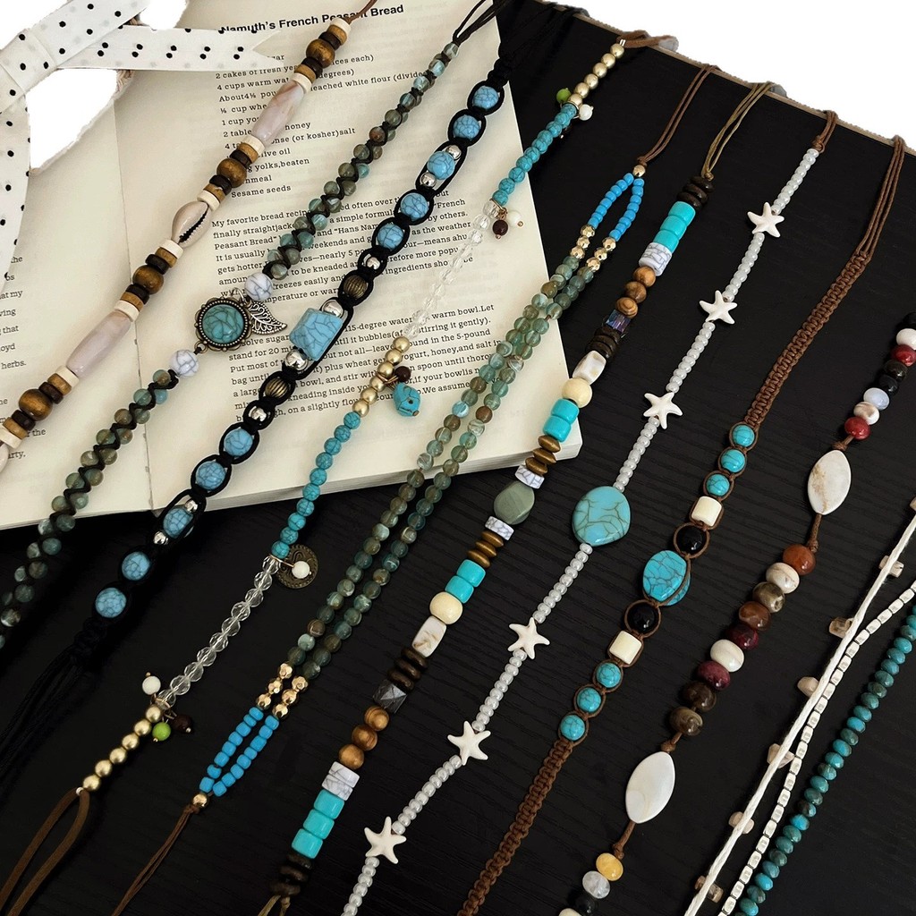 Phong Cách Dân Tộc Bohemian Dệt Tay Đính Hạt Dây Thắt Lưng Nữ 2026 Đai Thiết Kế Niche