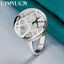 URMYLADY Bạc 925 Tròn 7-10 # Nhẫn Nữ Thời Trang Cưới Đính Hôn Tiệc Trang Sức Quyến Rũ