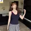 < YEI > Áo hai dây mỏng không tay U-ne màu tương phản thời trang Hot Girls có miếng đệm ngực mới