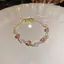 AqToCna Ánh Sáng Sang Trọng Màu Hồng Pha Lê Zircon Vòng Tay Dành Cho Nữ Cô Gái Thời Trang Tinh Tế Sáng Bóng Kim Cương Giả Lắc Tay Trang Sức Phụ Kiện Quà Tặng AqToCna