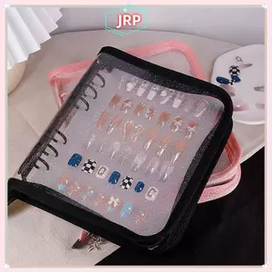 JRP Móng Tay Nghệ Thuật Lưu Trữ Sách Chống Bụi Móng Tay Nghệ Thuật Trưng Bày Bộ Sưu Tập Sách Dung Tích Lớn Làm Móng Tay Sản Phẩm Hiển Thị Sách JRP