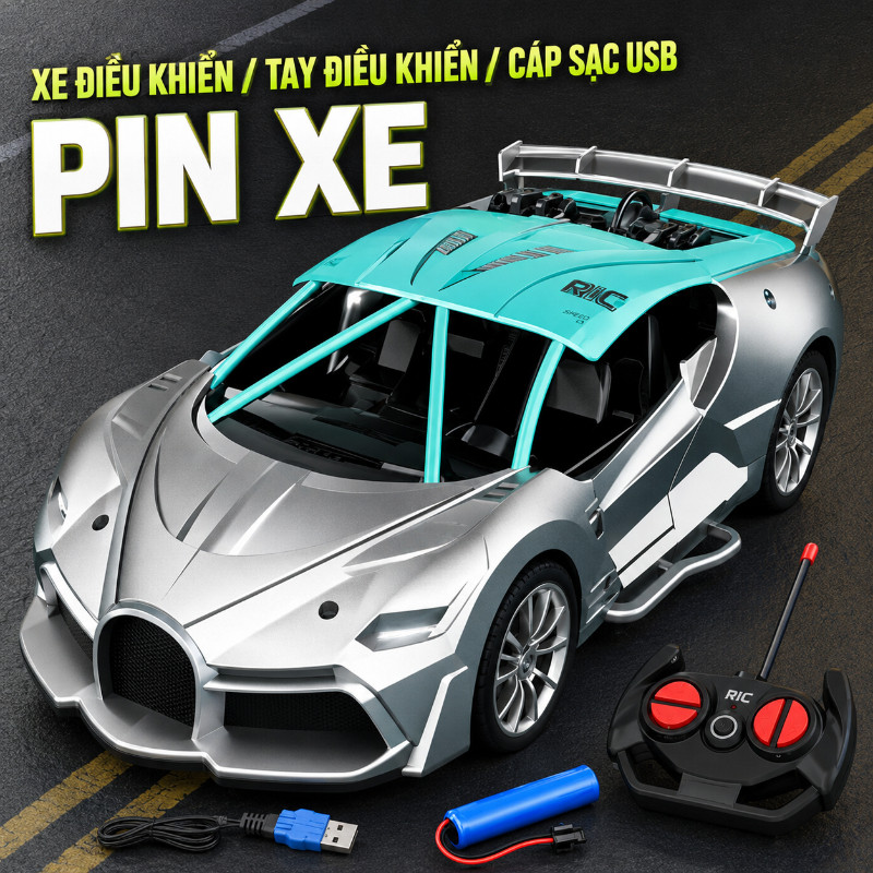 Xe Thể Thao Hai Chiều Siêu Ngầu,Chất Liệu Nhựa ABS Cao Cấp,KÈM PIN & SẠC,Thiết Kế Nhỏ Gọn,Quà Sinh Nhật