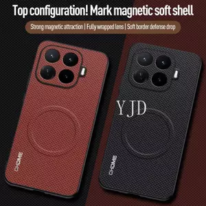 Ốp Lưng Cho Xiaomi 17T Pro Mark Họa Tiết Da Hấp Dẫn Từ Tính Mạnh Mẽ Vỏ Mềm Chống Rơi Vỏ Điện Thoại