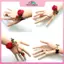 MYPANDA Thời Trang Gothic Gothic Gothic Gothic Retro Vintage Hoa Ma Cà Rồng Dép Hoa Hồng Vòng Tay Ren.