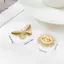 HNKMP Nữ Thanh Lịch Pin 1 Chiếc Màu Vàng Bướm Rỗng Lá Bạch Quả Thổ Cẩm Phụ Kiện Dành Cho Doanh Nhân Và Thường Ngày.