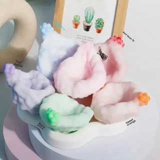 SENRTY Hạt Bóp Đồ Chơi, Dính Cảm Giác Handmade Squishy Ball, Sáng Tạo DIY Kết Cấu Kép Siêu Mỏng Cảm Giác Siêu Mềm Fidget Đồ Chơi Sử Dụng Văn Phòng