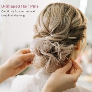 50 / 150 / 250 Cái Đen Vô Hình Sóng Hình Chữ U Bobby Pins - Kẹp Tóc Thời Trang Nữ Cho Kiểu Tóc DIY
