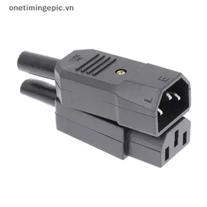 VFZ AC 3Pin Soet Đầu Nối Cáp Thẳng C13 C14 10A 250V Nữ Nam Cắm OTE