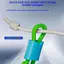 AIHOM 20 Bộ Đầu Nối Câu Cá Tự Loing Rod Đầu Không Nút Kẹp Dây Bảo Vệ An Toàn Cầm Tiết Kiệm Thời Gian Loing Sử Dụng Cho Cần Câu Cá,