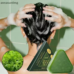 Xà phòng dầu gội thảo dược tự nhiên AA Usman Grass & Platycladus Xà phòng thủ công Nuôi dưỡng tóc, Kiểm soát dầu, sảng khoái, chăm sóc tóc mềm mại và êm dịu 120g VN
