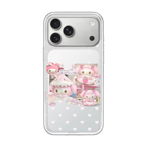 Ốp điện thoại mờ hình thỏ hồng từ tính cho iPhone 17 16 Pro 15 14 Pro Max Vỏ bảo vệ mờ cứng