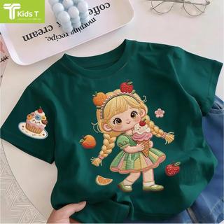 COD✅ (Hồ Chí Minh)Kids T Mall Áo phông tay ngắn In hình hoạt hình Áo Kiểu rộng và ấn tượng Trẻ em thời trang #VN23