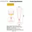 AA 10 Chiếc Dùng Một Lần Nhựa Cotail Kính Martini Trong Suốt Cốc Đỏ Kem Món Tráng Miệng Cốc Mousse Cốc Pudding Cup VN