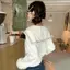 AA Đại Học Phong Cách Hải Quân Cổ Dài Tay Rời Áo Len Hàn Quốc Dệt Kim Cho Nữ VN