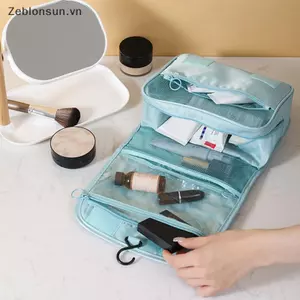 # HB # Túi vệ sinh móc di động Du lịch đa chức năng Chống thấm nước Bảo quản nhiều lớp Túi trang điểm dung tích lớn.