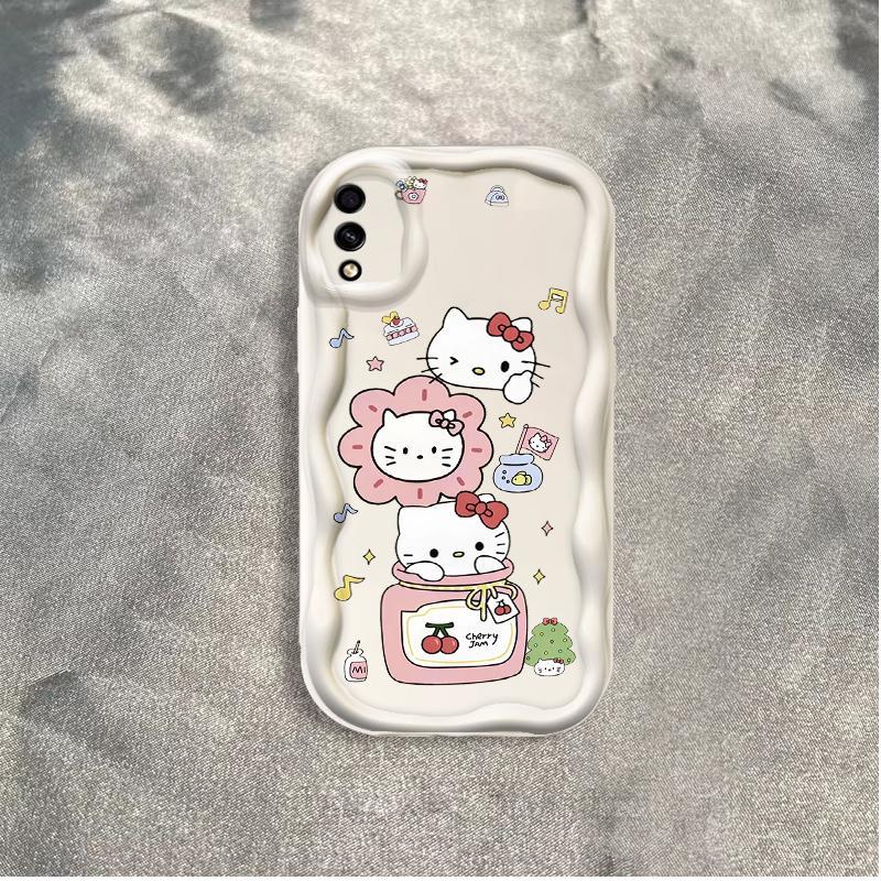 Thích hợp cho điện thoại thông minh Samsung A02 M02 A10 A10S M10 3D TPU mềm Kitty Cat Vỏ điện thoại chống sốc